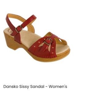 Dansko sissy gecko leather wedges